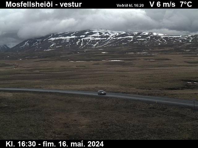 สภาพอากาศ Webcam Mosfellsheiði